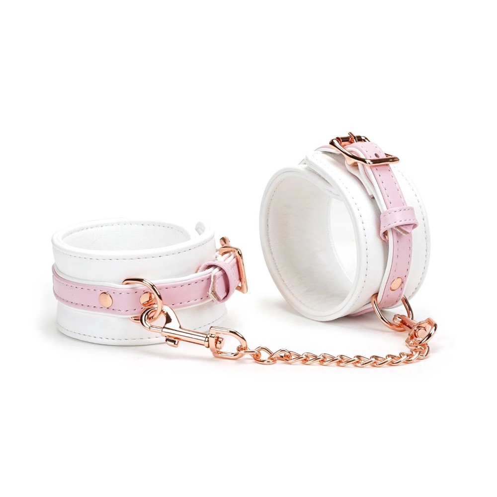 Поножі Liebe Seele White & Pink Fairy Leather Ankle Cuffs - зображення 1