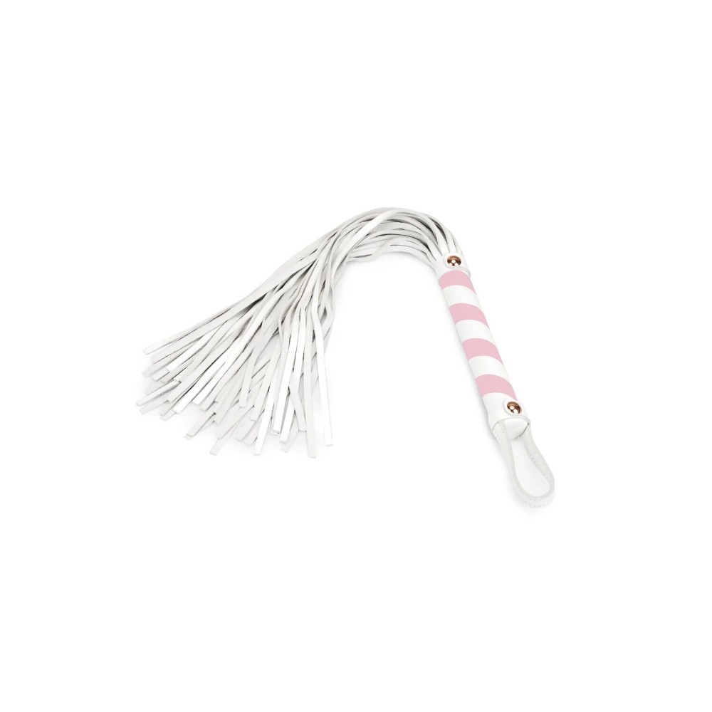 Флогер Liebe Seele White & Pink Leather Flogger - зображення 1