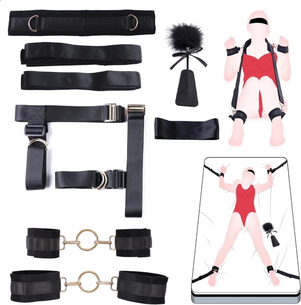 БДСМ-набір LOCKINK YEAHWOW Bed Restraint set - зображення 1
