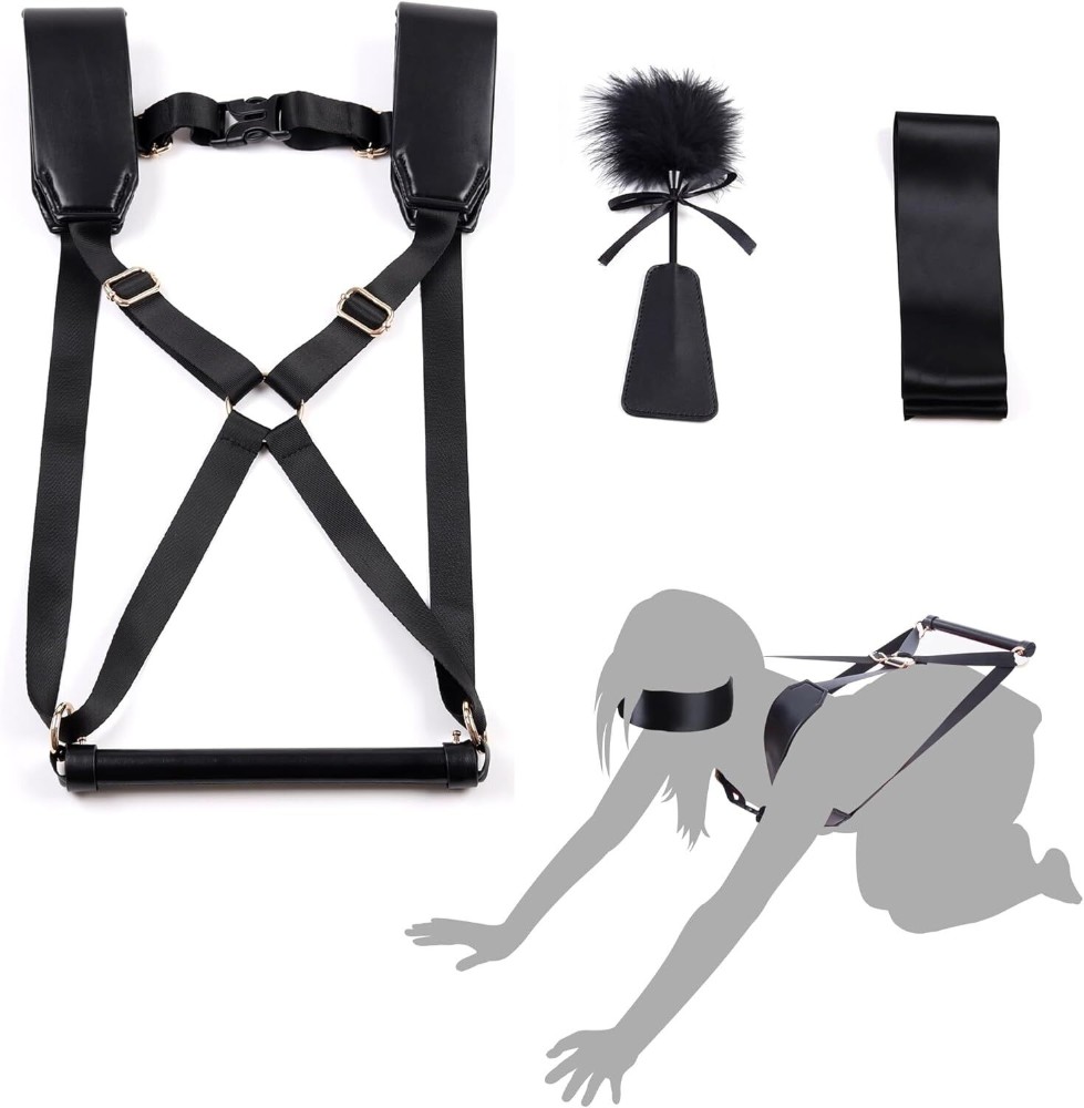 БДСМ-набір LOCKINK YEAHWOW Black Doggy Style Saddle set - зображення 1
