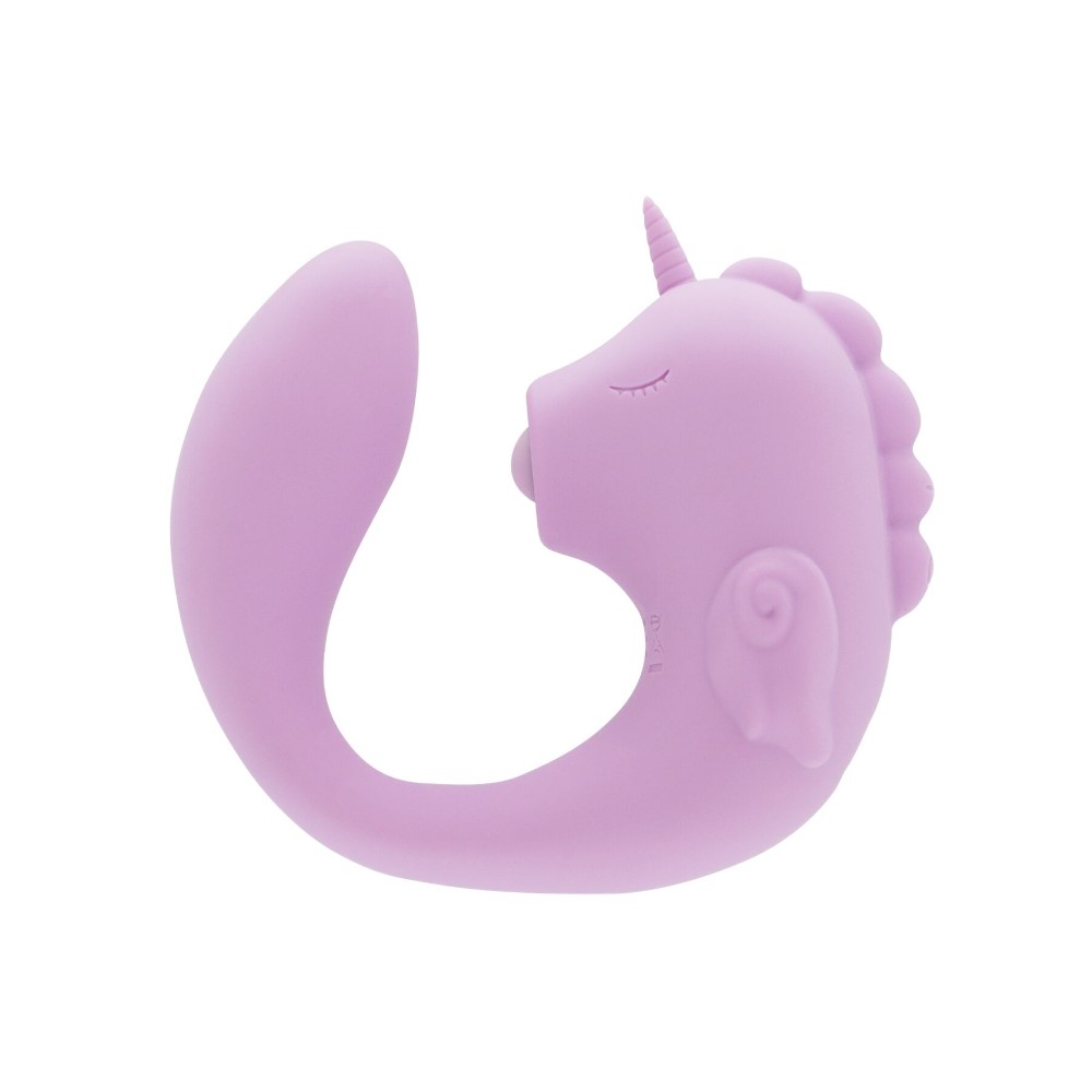 Вібратор-єдиноріжка Unihorn – C Horse – Marina Lilac, вагінально-кліторальна стимуляція, 2 мотори по 10 режимів - зображення 1