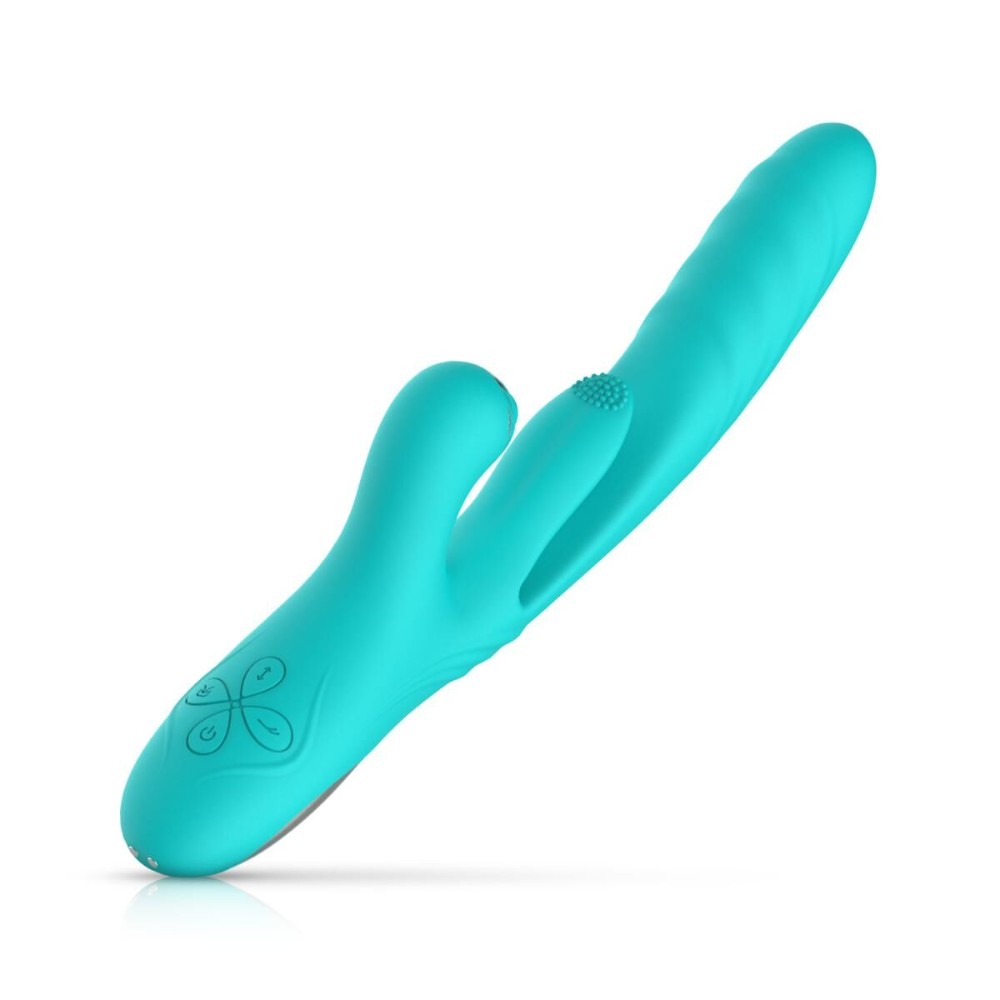 Вібратор-кролик із вагінальним відростком Good Vibes Only – Lisa Thrusting Rabbit Vibrator with G-Spot Stimulator - зображення 1