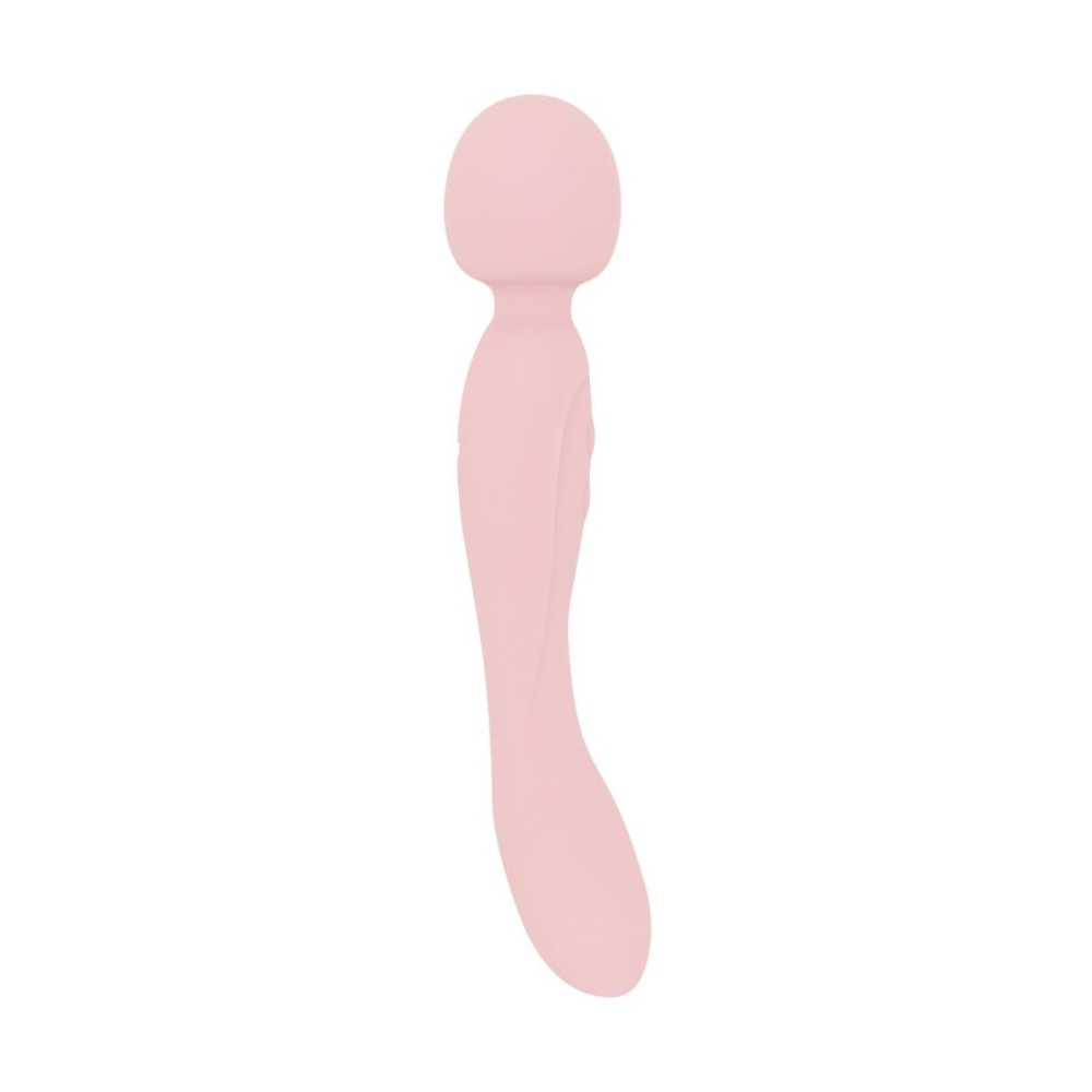 Двосторонній масажер-вібратор Good Vibes Only – SIMI Double-Sided Wand Vibrator Soft Silicone – Pink - зображення 1