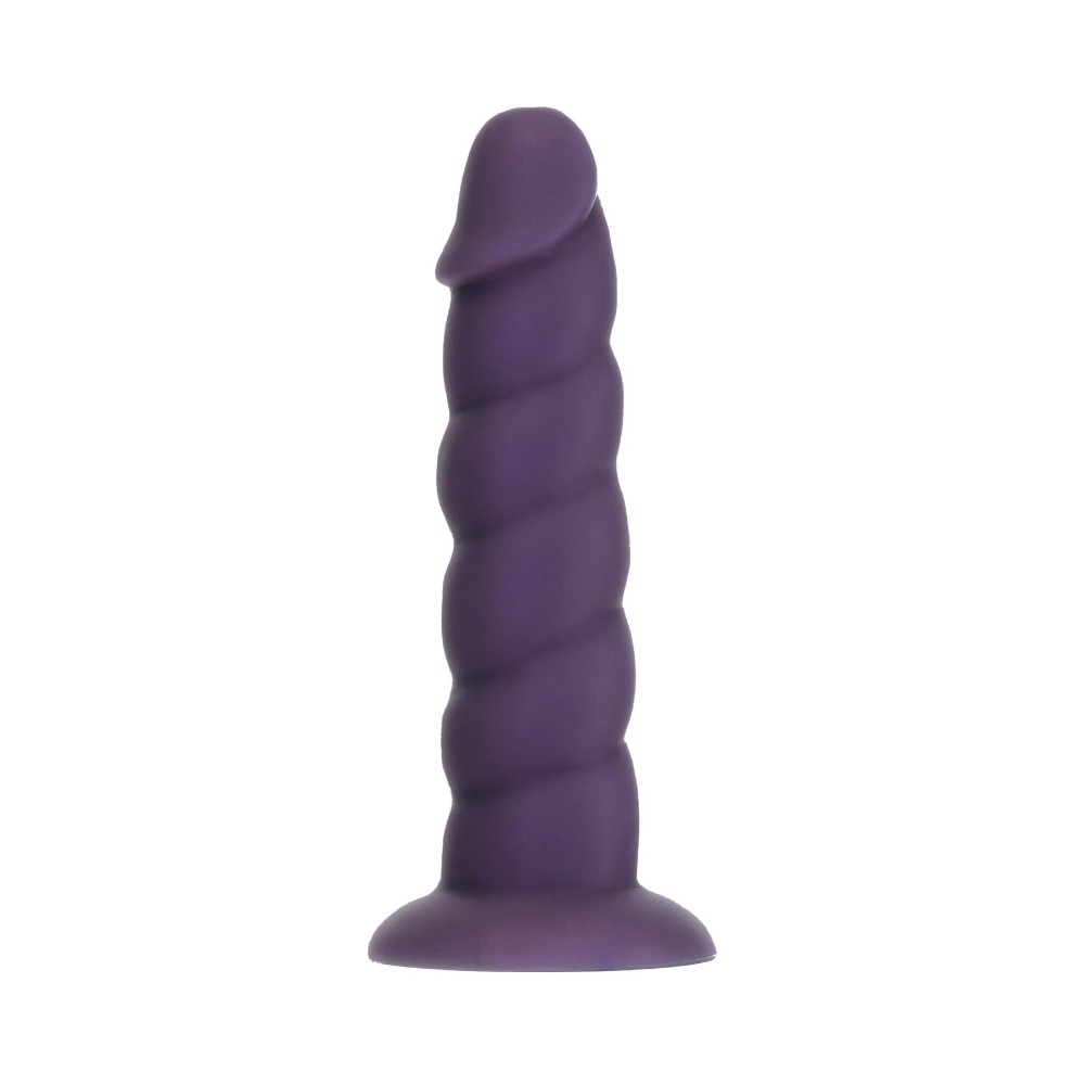 Фалоімітатор Fantasy by Addiction Unicorn Dildo 7” Purple, віброкуля в подарунок - зображення 1