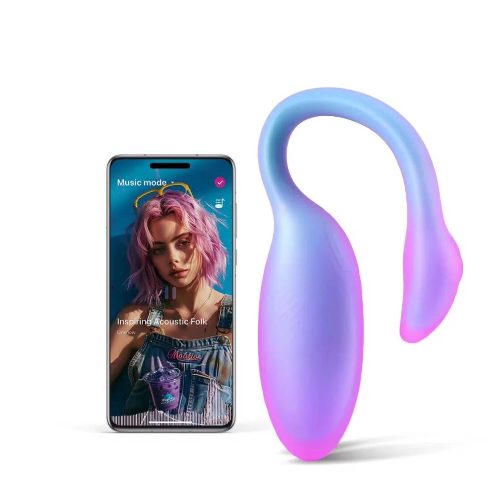 Смарт-віброяйце Magic Motion Flamingo Max Blue 2 в 1: віброяйце та тренажер Кегеля, 10 режимів - зображення 1