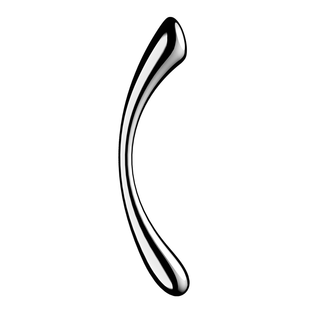 Металевий дилдо Satisfyer Cosmic Crest 1, двосторонній, можна нагрівати й охолоджувати - зображення 1
