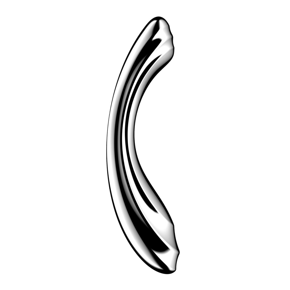 Металевий дилдо Satisfyer Pure Gravity 2, двосторонній, можна нагрівати й охолоджувати, дуже важкий - зображення 1