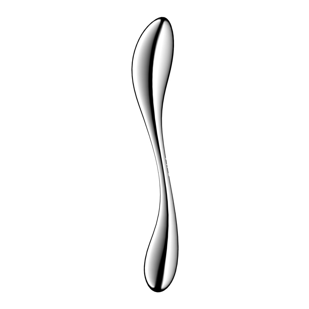 Металевий дилдо Satisfyer Star Force 3, двосторонній, можна нагрівати та охолоджувати, дуже важкий - зображення 1