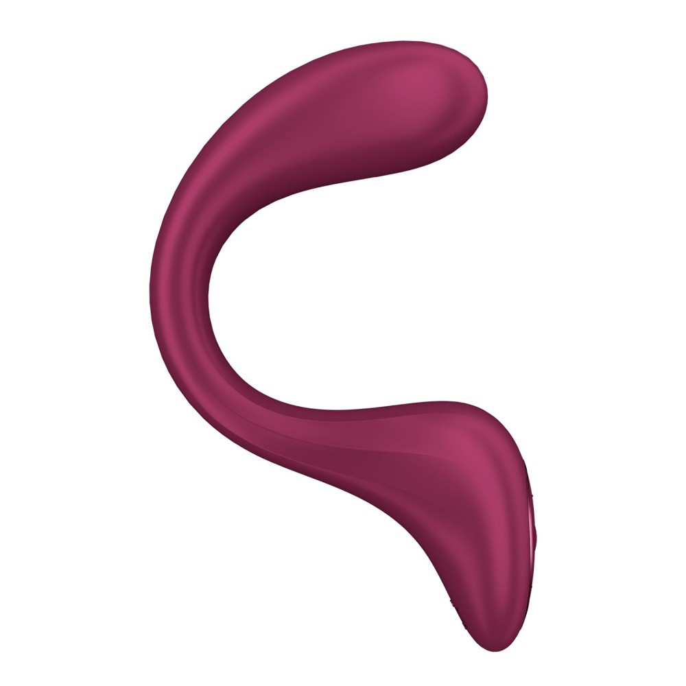 Вагінально-кліторальний вібратор Satisfyer G for Goddess 2 Wine Red, 2 мотори - зображення 1