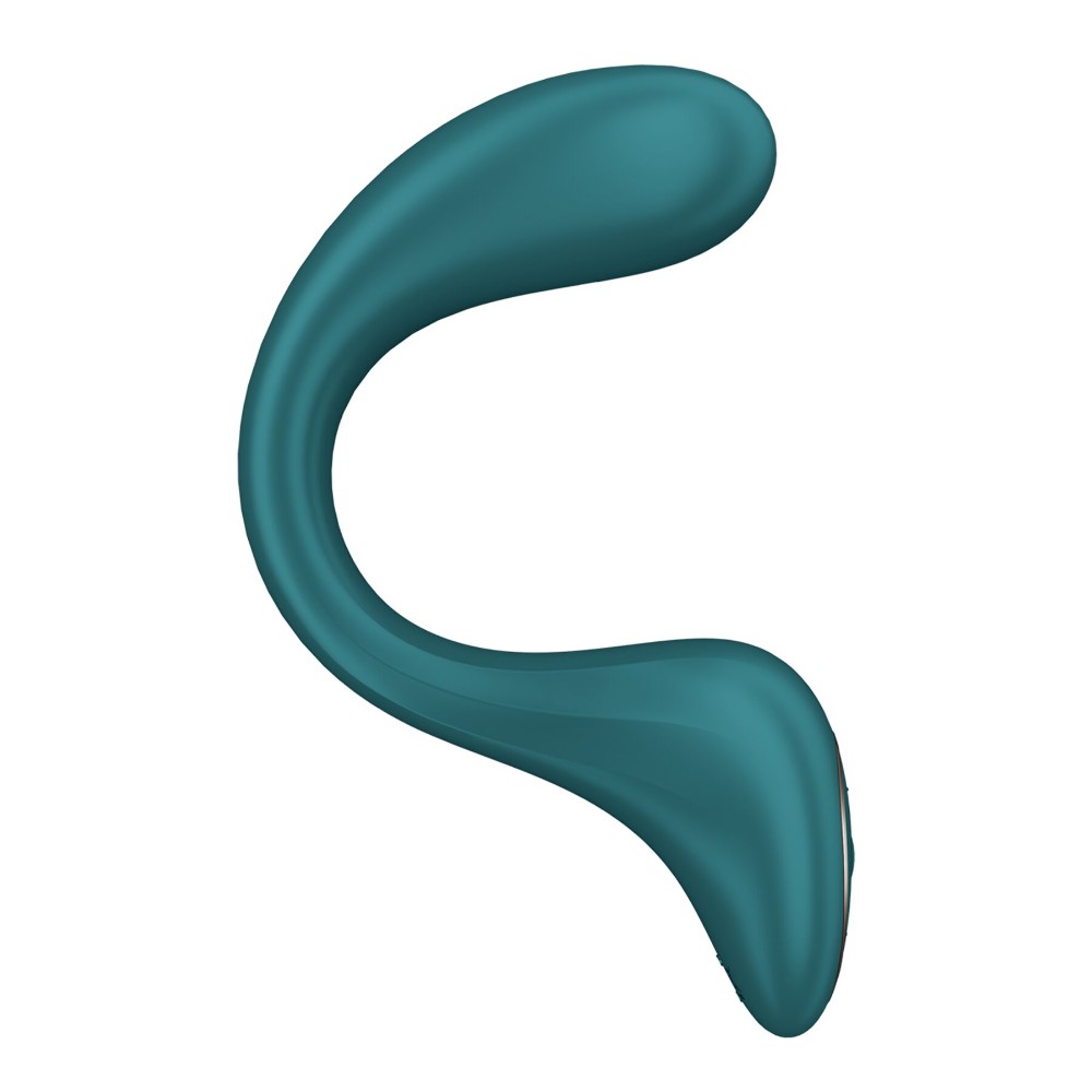 Вагінально-кліторальний вібратор Satisfyer G for Goddess 2 Bottle Green, 2 мотори - зображення 1