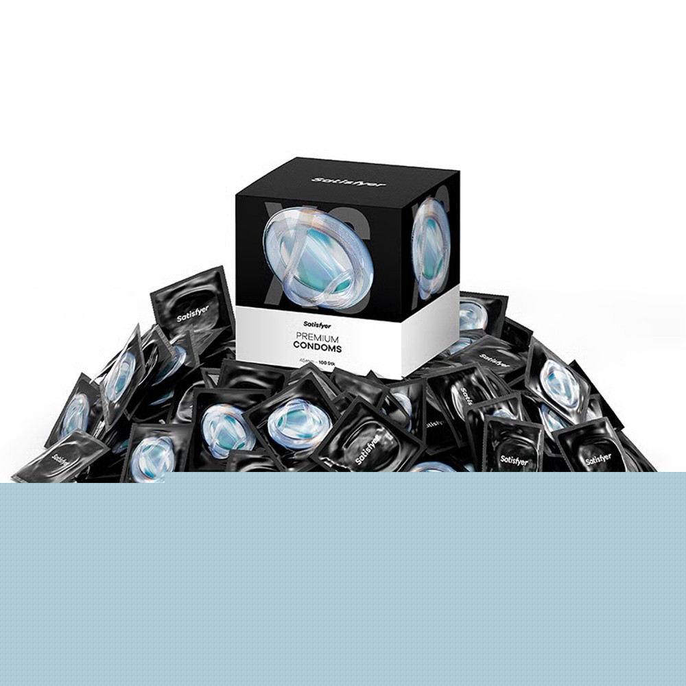 Набір презервативів Satisfyer Premium Condoms XXL (64 мм) 100 шт - зображення 1