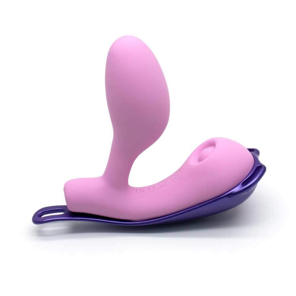 Смарт-віброяйце зі стимуляцією клітора KISSTOY Viosecret Pro, реагує на стискання, пояс для кріплення - зображення 1