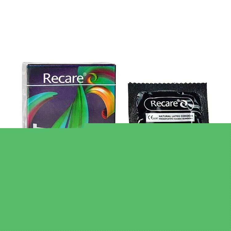 Презервативи Holographic Recare Ultra Thin Mint Condoms 3шт, ультратонкі, аромат: м'ята - зображення 1