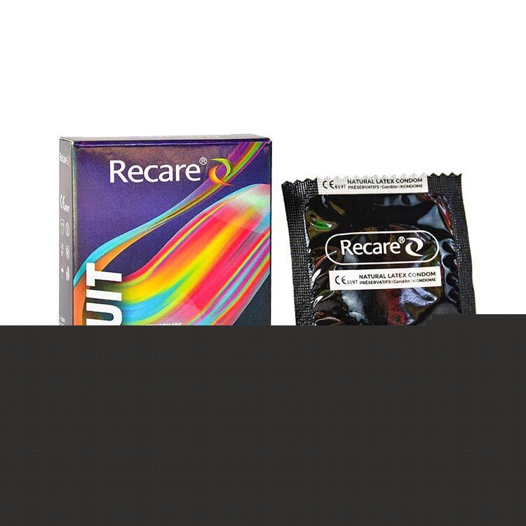 Презервативи Holographic Recare Fruit Flavour Condoms 3 шт, аромати: м'ята, банан, полуниця - зображення 1