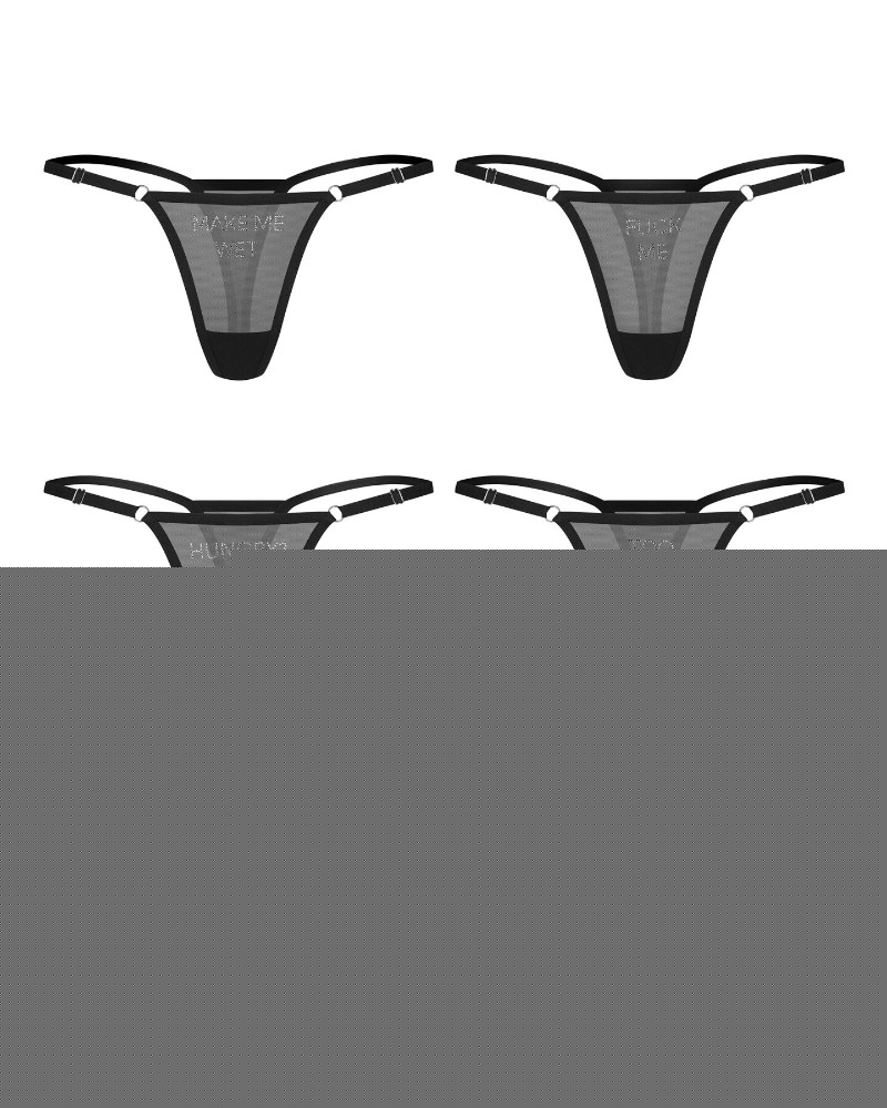 Набір трусиків Obsessive Violami 5-pack thong S/M - зображення 1