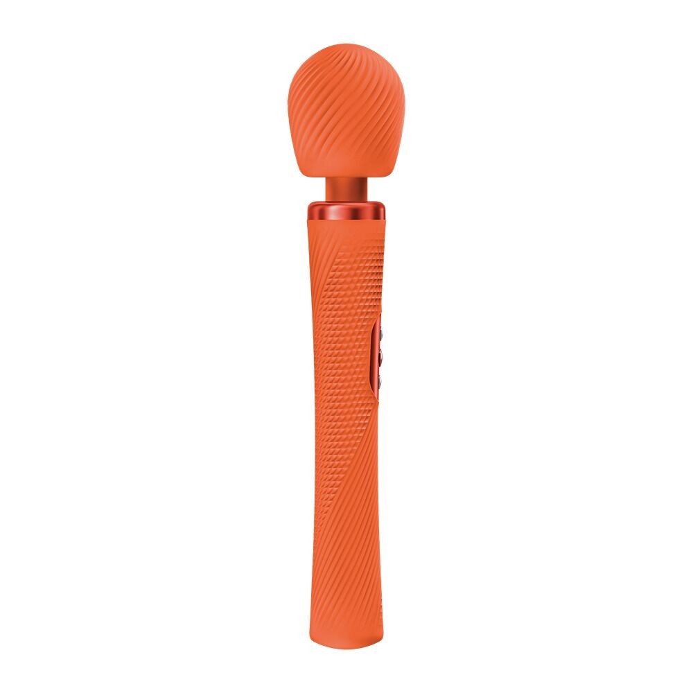 Вібромасажер Fun Factory VIM Vibrating Wand Orange, суперпотужний та легкий, до 6 годин роботи - зображення 1