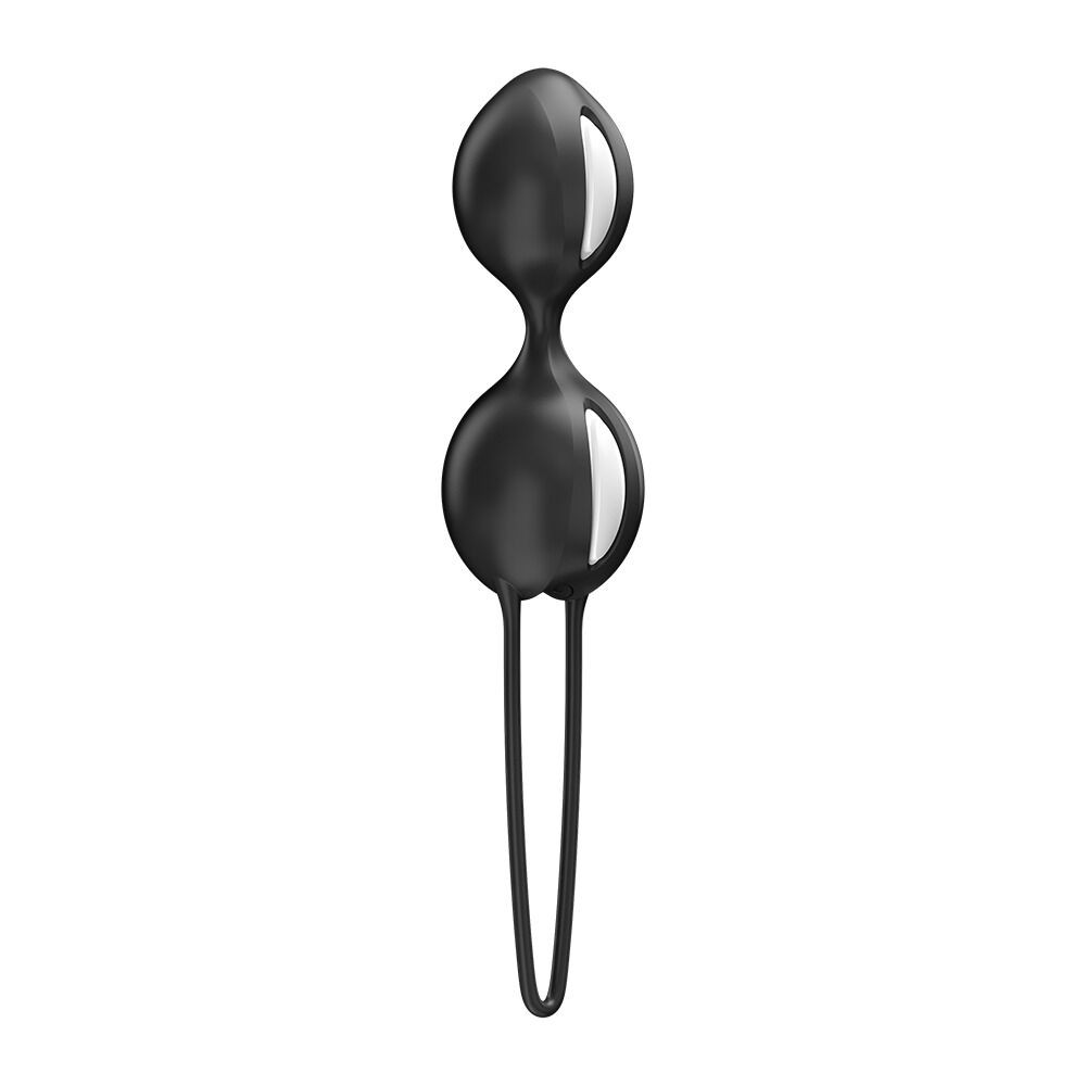 Вагінальні кульки Fun Factory SMARTBALLS DUO Black, 2 шт, діаметр 3,2 та 3,6 см - зображення 1
