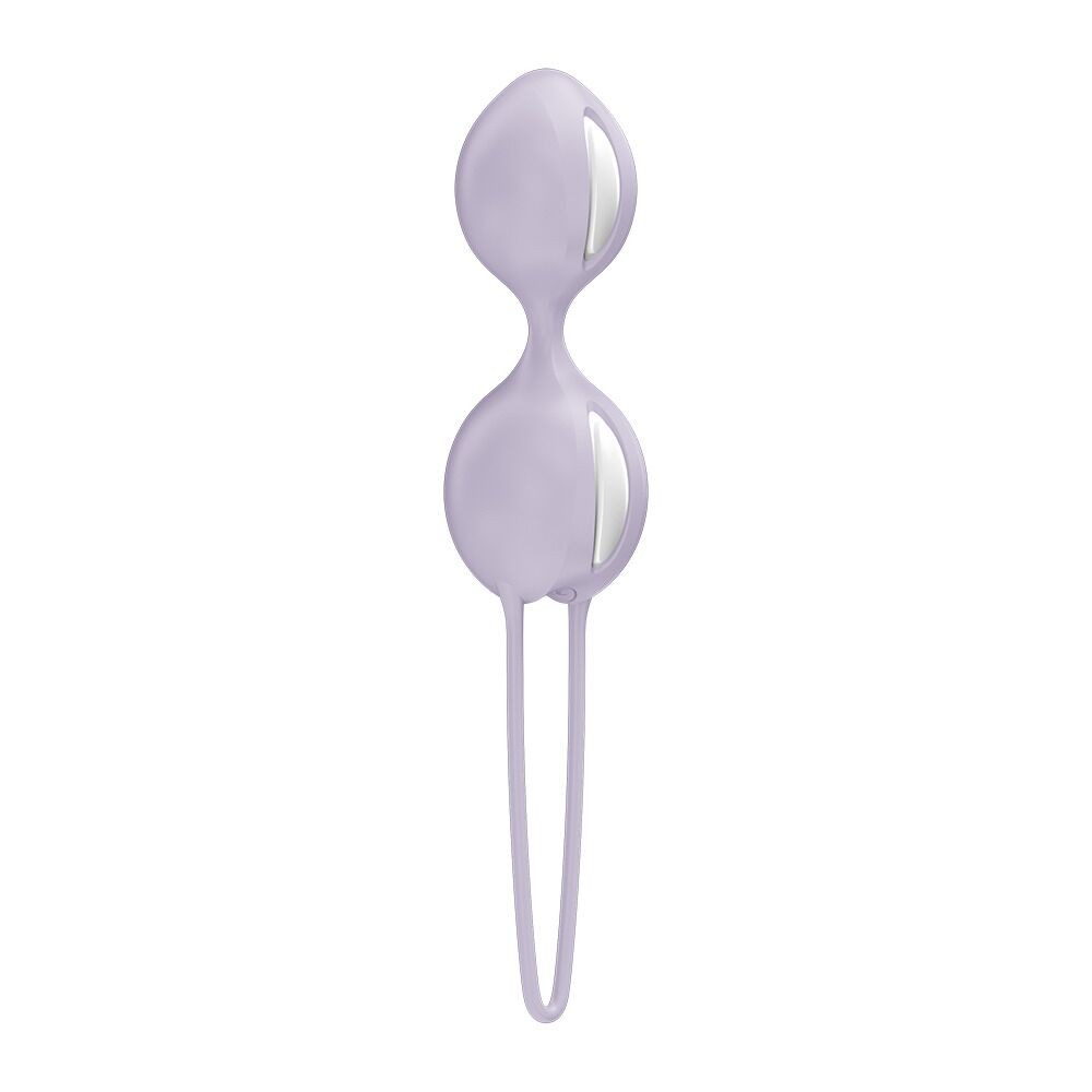 Вагінальні кульки Fun Factory SMARTBALLS DUO Purple, 2 шт, діаметр 3,2 та 3,6 см - зображення 1