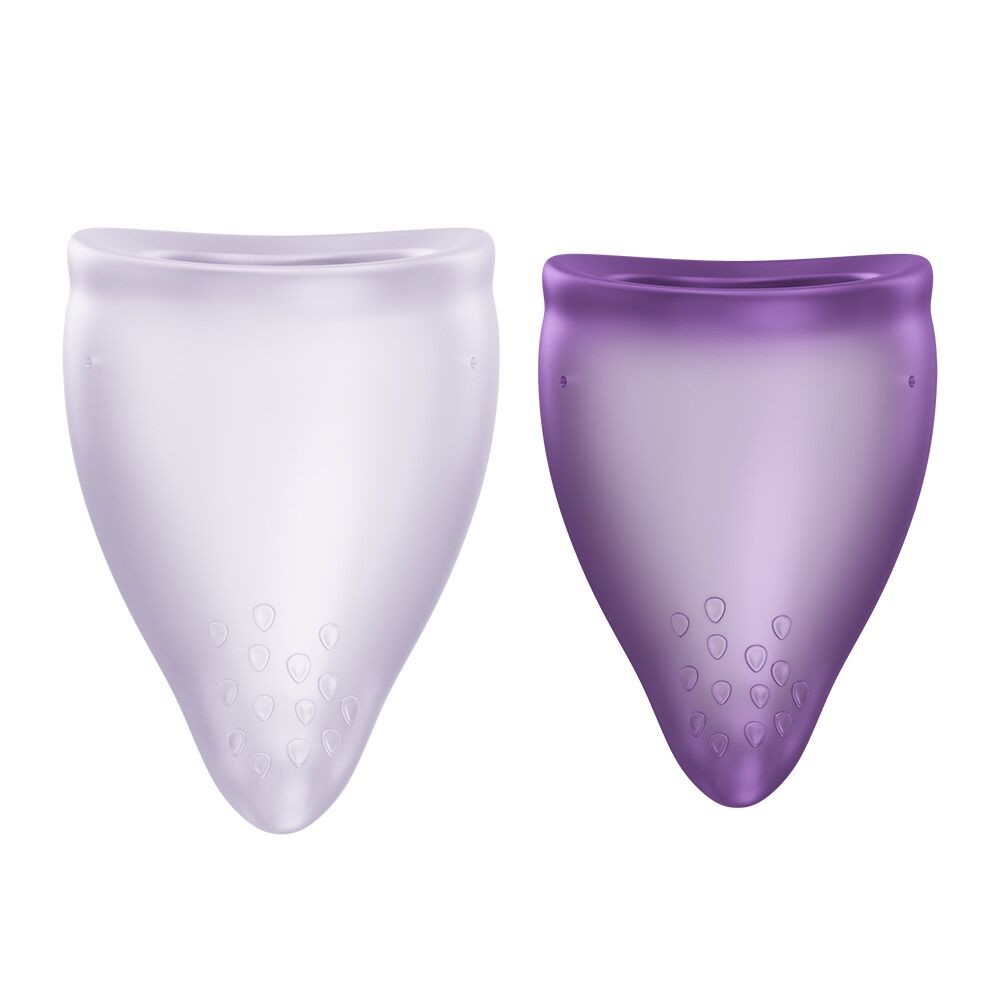 Набір менструальних чаш Fun Factory FUN CUP EXPLORE KIT, 2 шт, Multicolored Violet, об’єми 20 та 30 мл - зображення 1