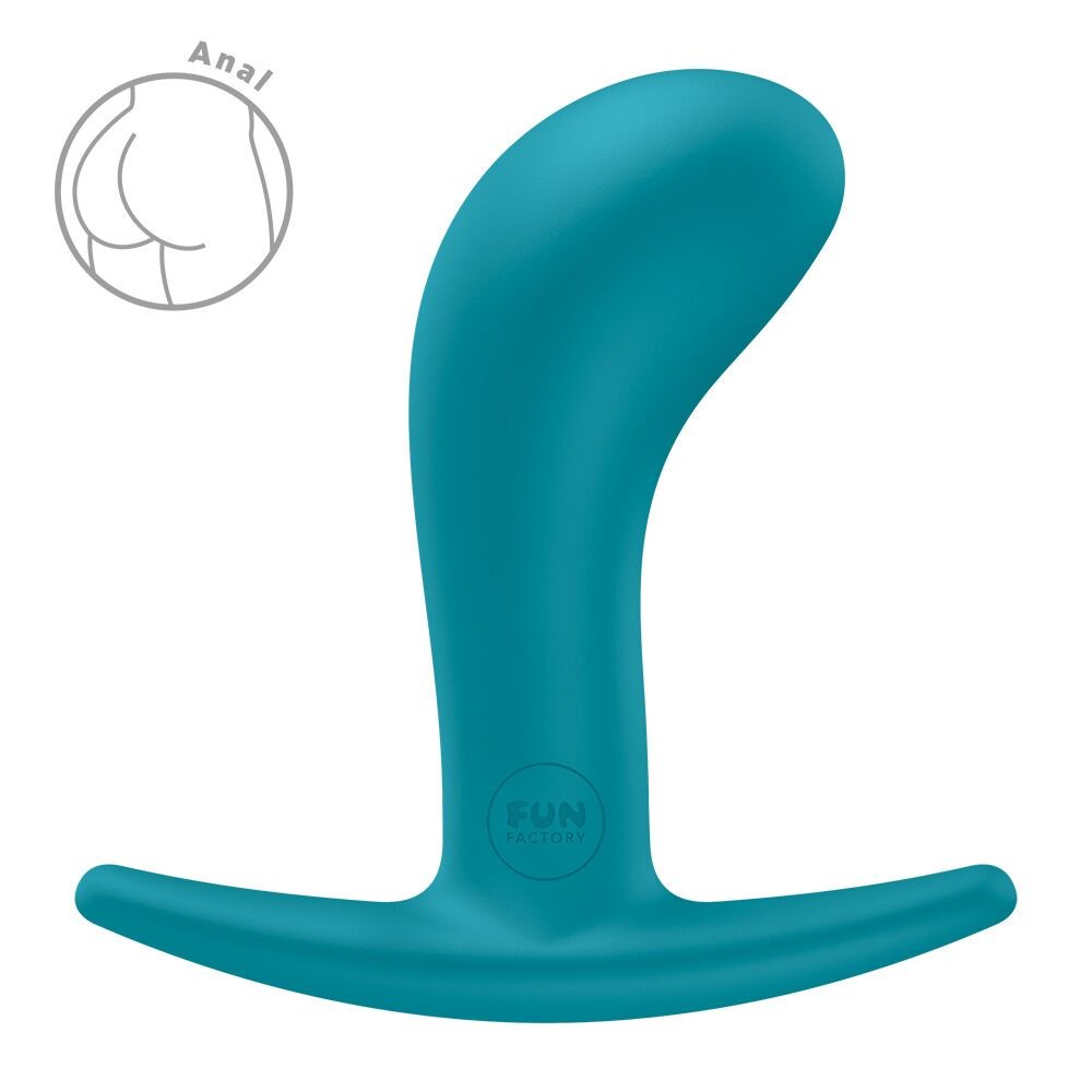 Анальна пробка Fun Factory BOOTIE M Aquamarine, діаметр 3,3 см, тонкий обмежувач - зображення 1