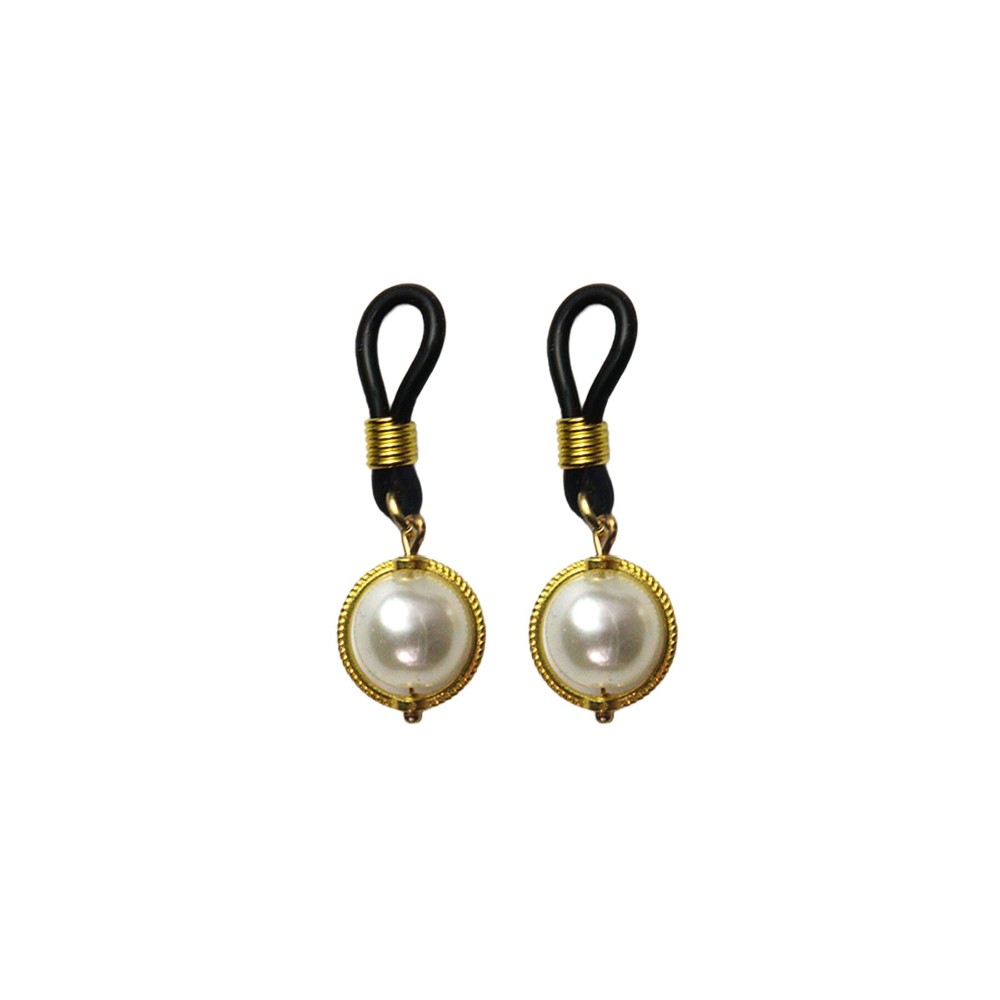 Прикраса на соски Art of Sex - Golden Night, колір білий - зображення 1