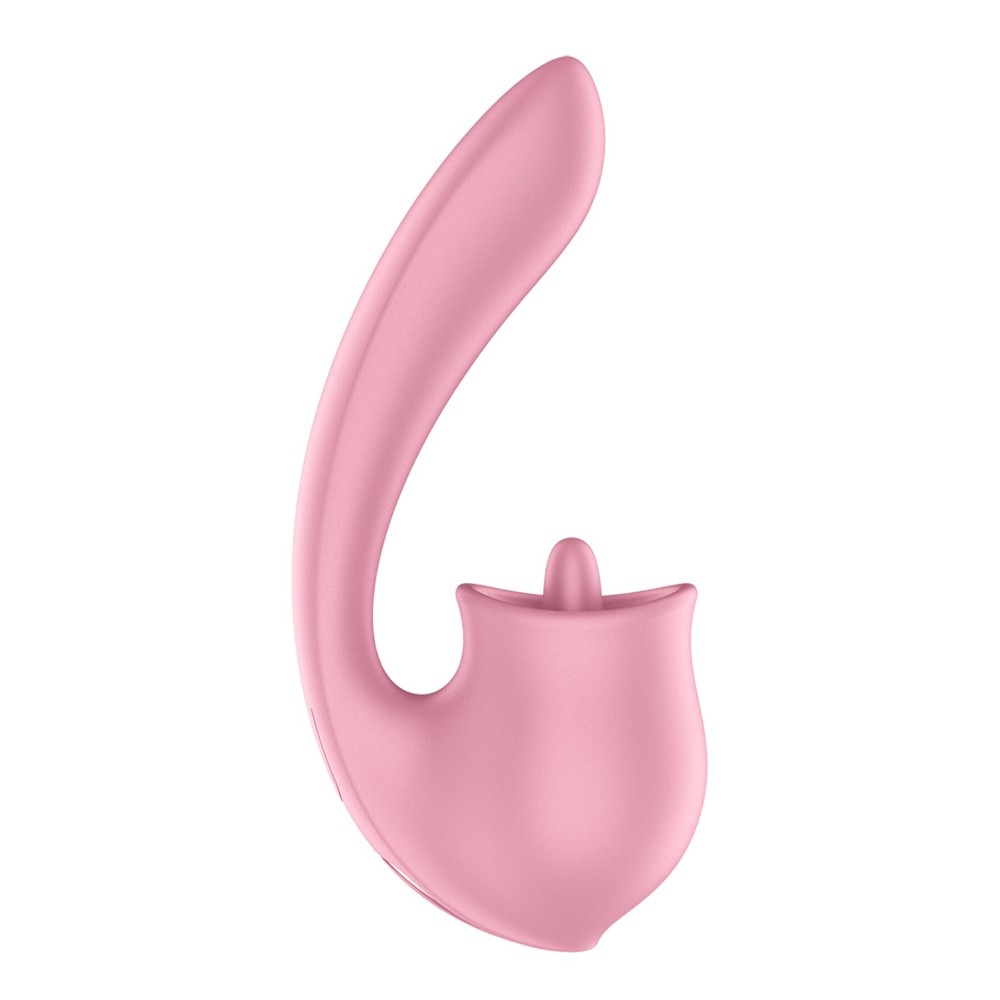 Вагінально-кліторальний вібратор Satisfyer Tongue Genius з язичком - зображення 1