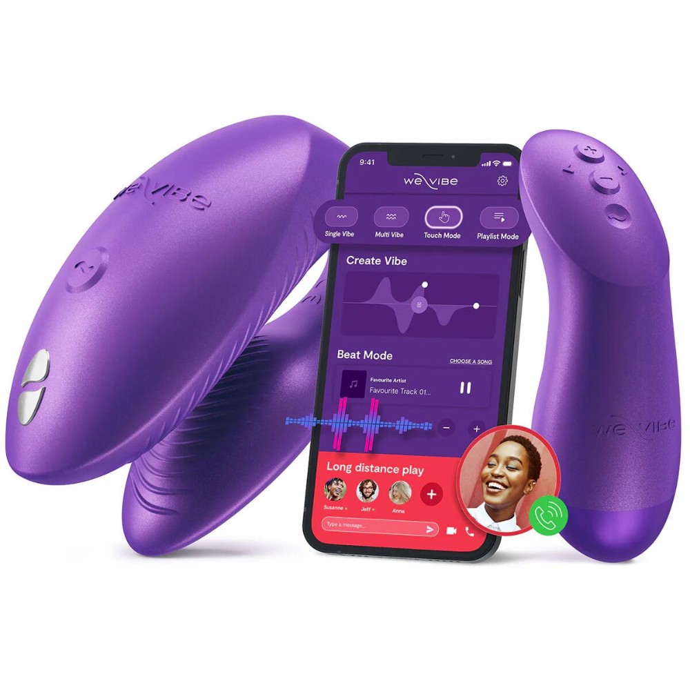 Смарт-вібратор для пар We-Vibe Chorus Pro Cosmic Purple - зображення 1
