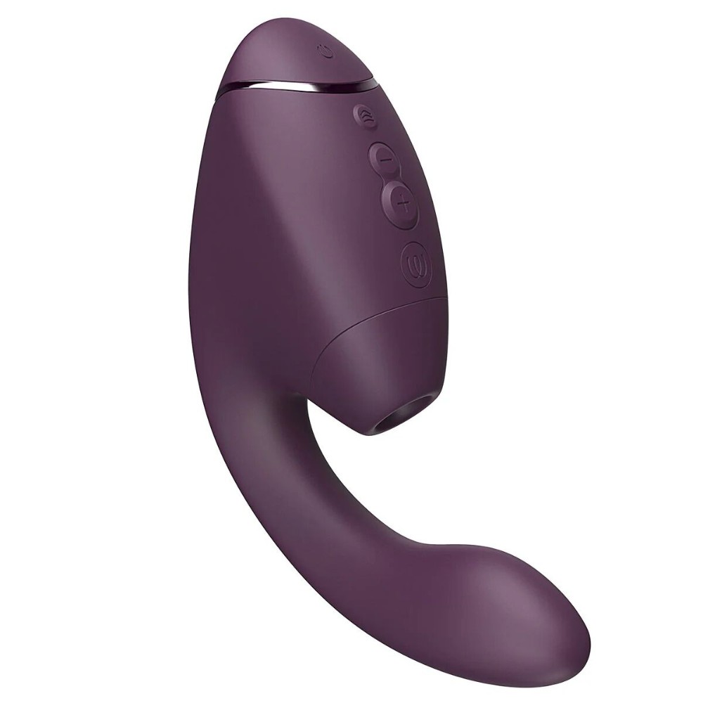 Подвійний вакуумний кліторальний стимулятор з вібрацією Womanizer Next Duo - Dark Purple - зображення 1