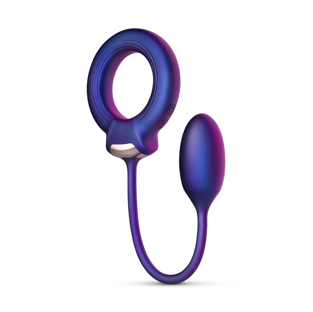 Ерекційне віброкільце з віброяйцем Hueman - Eclipse Anal Vibrator - зображення 1