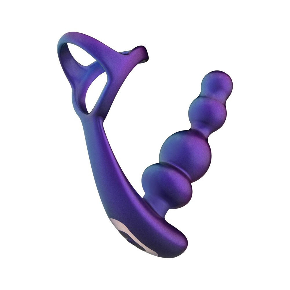 Анальний вібратор з ерекційним кільцем Hueman - Stellar Force Anal Beads with Cockring - зображення 1