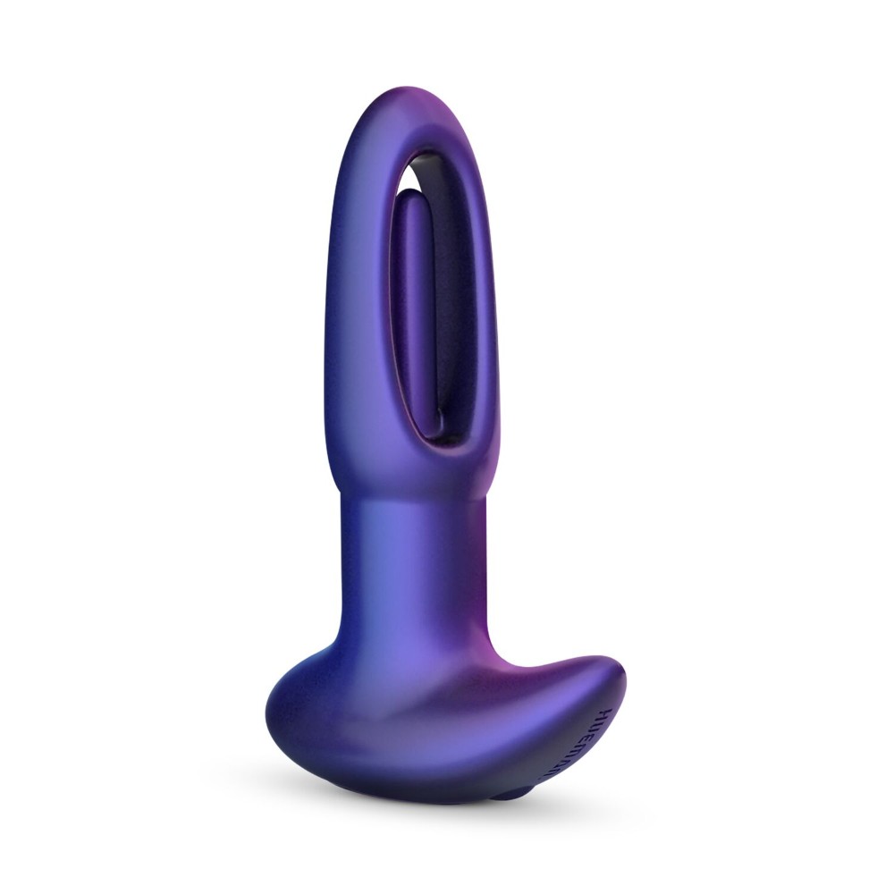 Анальна пробка з віброязичком Hueman - Voyager Butt Plug With Tapping - зображення 1