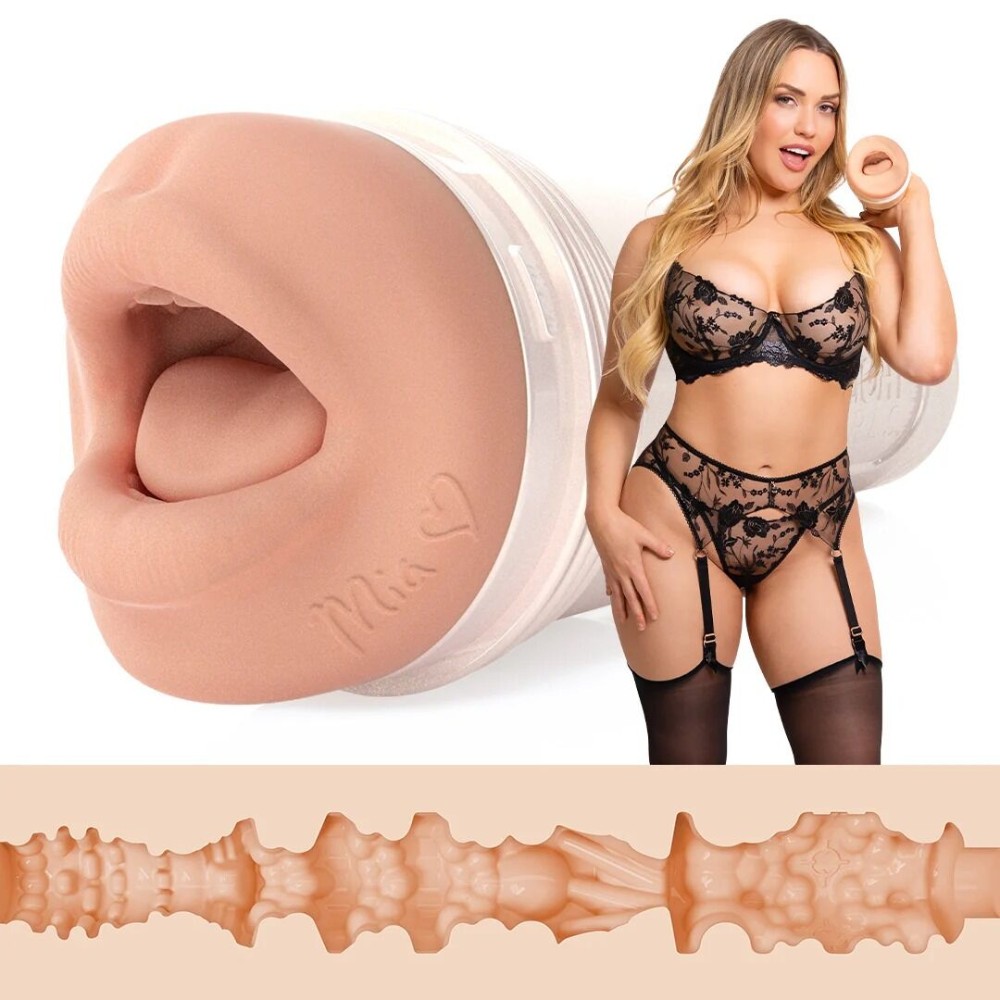 Мастурбатор-ротик Fleshlight Girls: Mia Malkova - Headshot, зі зліпка ротика, дуже ніжний - зображення 1