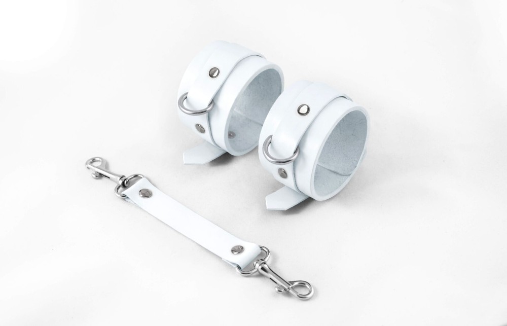 Наручники Feral Feelings - Hand Restraints White, натуральна шкіра - зображення 1