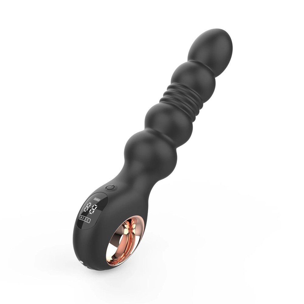 Анальний вібратор з пульсацією Loviss Thor Thrusting Anal Plug, 2 мотори - зображення 1