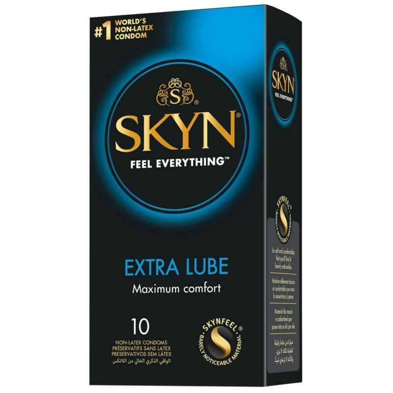 Безлатексні преміум-презервативи SKYN Extra Lube 10 шт, на 40 % більше змазки - зображення 1