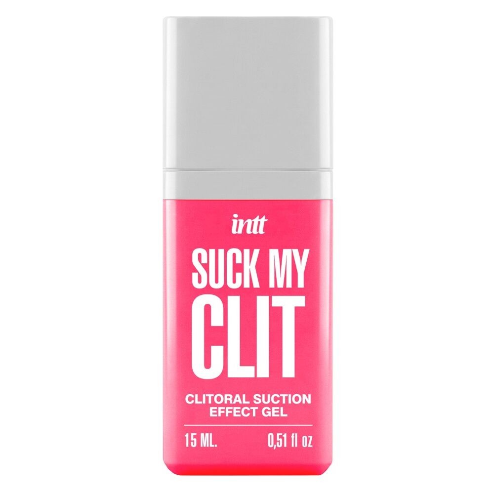 Смоктайзер для клітора Intt Suck My Clit Wild Strawberry (15 мл), полуниця, гель з ефектом посмоктування - зображення 1
