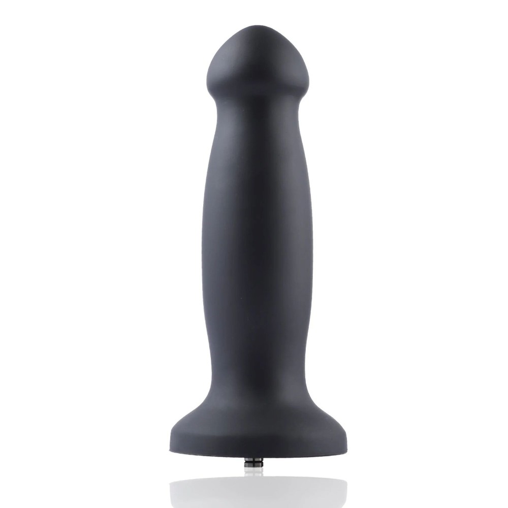 Силіконовий фалоімітатор для секс-машин Hismith 7.2" Black Silicone Anal Dildo, система KlicLok - зображення 1