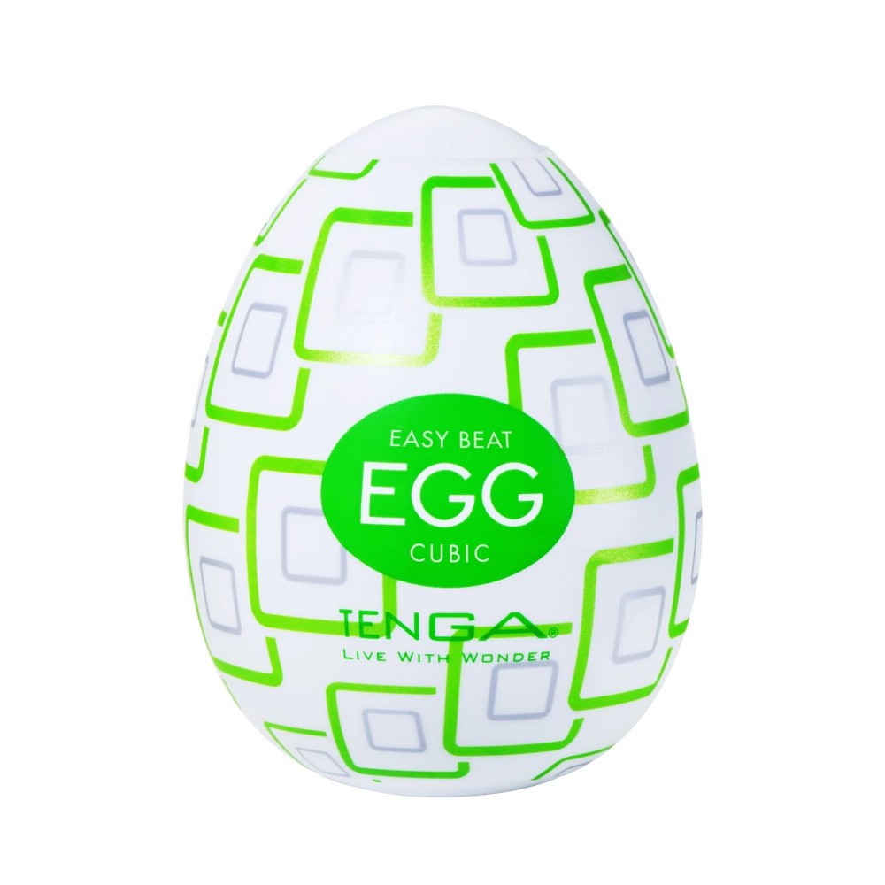 Мастурбатор-яйце Tenga Egg Cubic - зображення 1