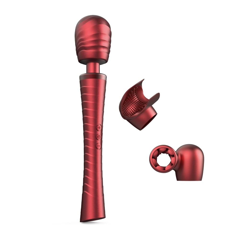 Вібромасажер MAN.WAND EDGY Velvet Red - зображення 1