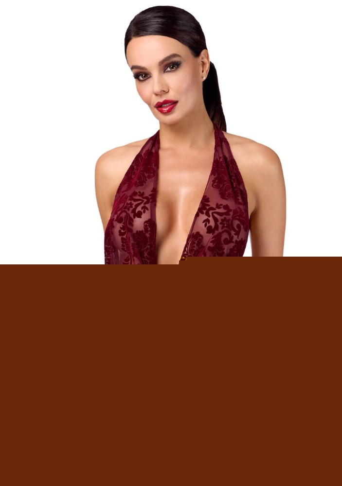 Боді Noir Handmade F386 Kink Royal cascade bodysuit M - зображення 1