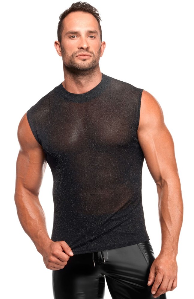 Чоловіча футболка Noir Handmade H083 Onyx skin tank XL - зображення 1