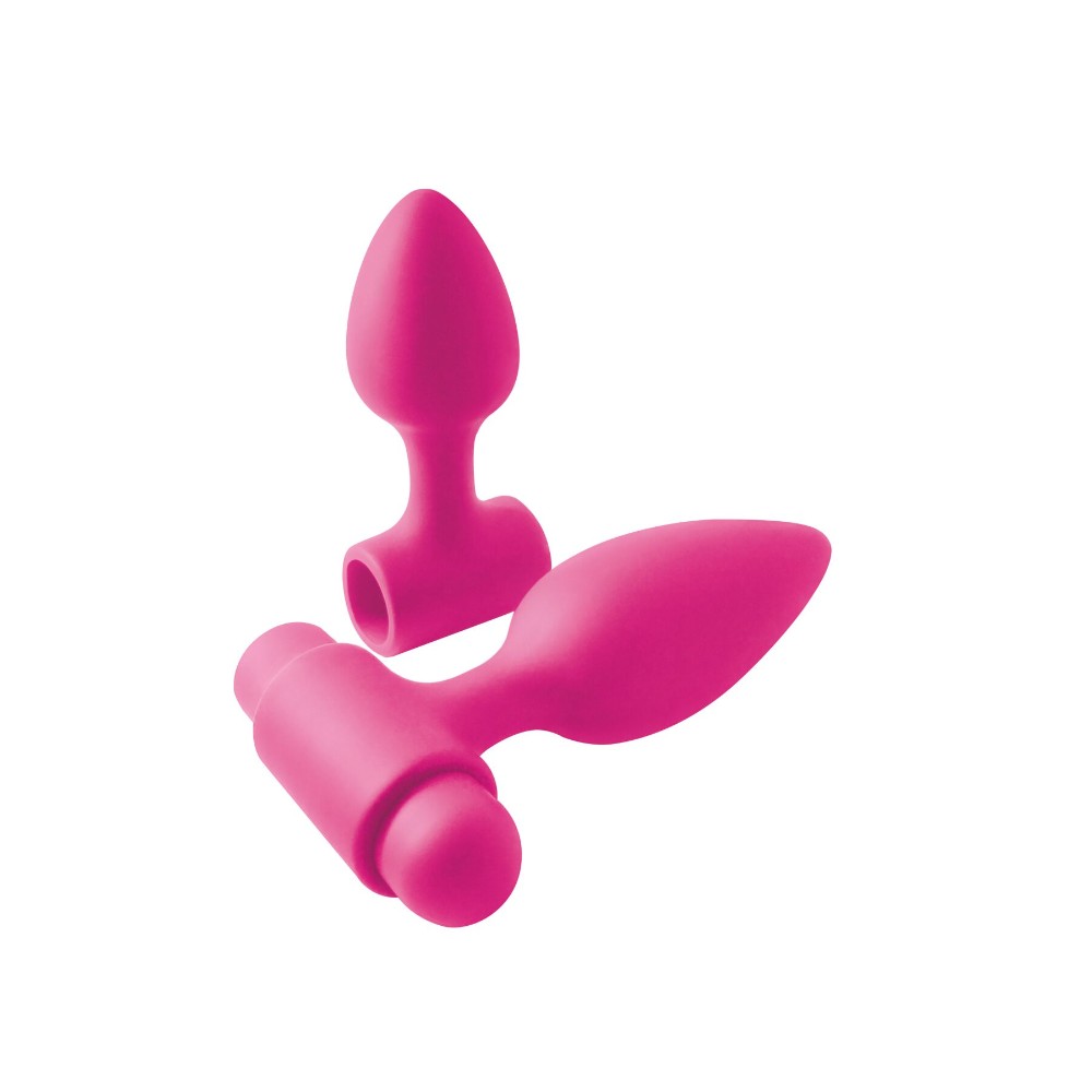 Анальна пробка з вібрацією NS Novelties INYA - Vibe-O-Spades -Pink - зображення 1