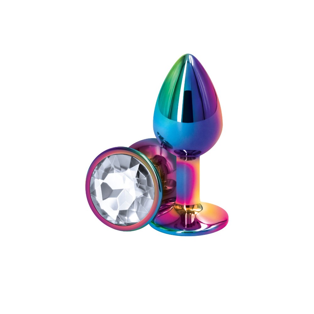 Анальна пробка NS Novelties Rear Assets - Multicolor - Small - Clear - зображення 1
