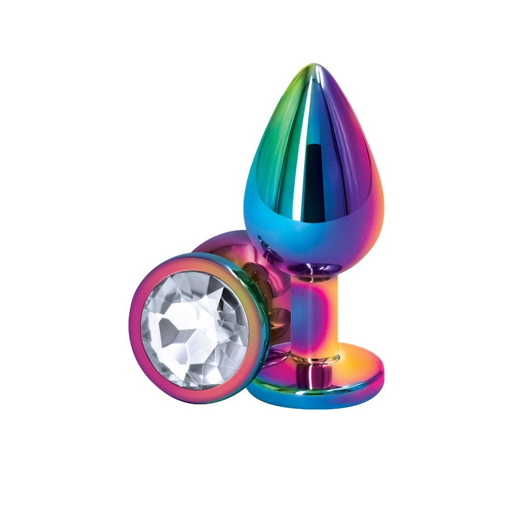 Анальна пробка NS Novelties Rear Assets - Multicolor - Medium - Clear - зображення 1