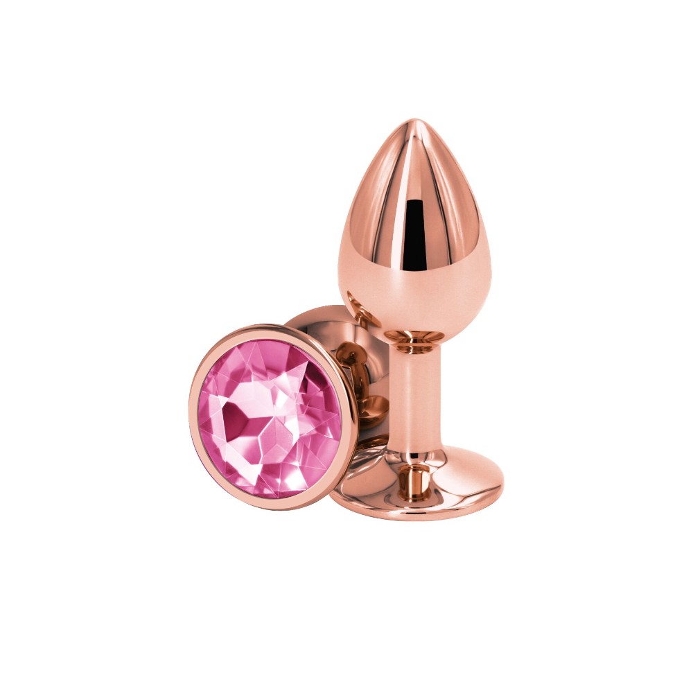 Анальна пробка NS Novelties Rear Assets - Rose Gold - Small - Pink - зображення 1