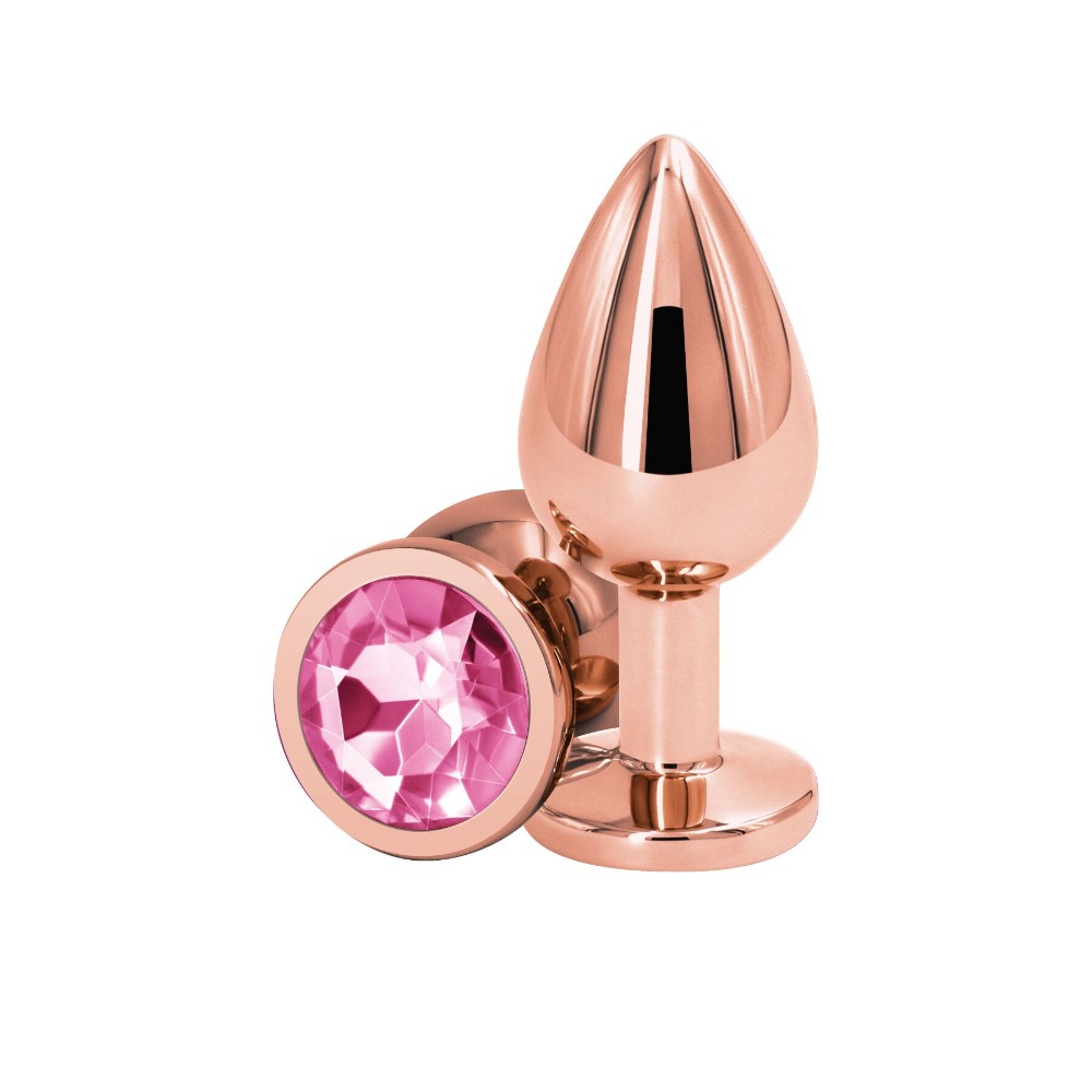 Анальна пробка NS Novelties Rear Assets - Rose Gold - Medium - Pink - зображення 1