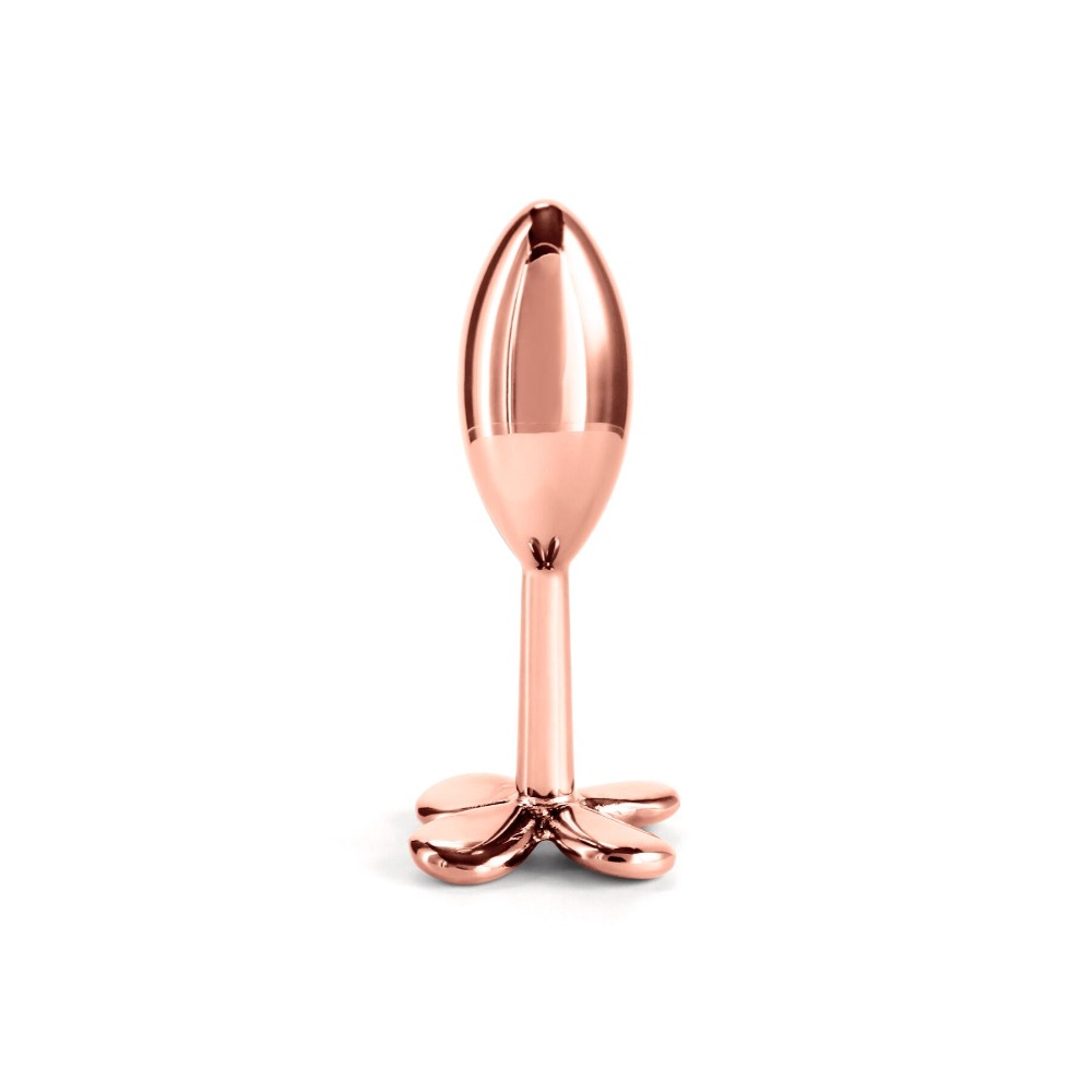 Анальна пробка NS Novelties Rear Assets - Clover - Rose Gold - зображення 1
