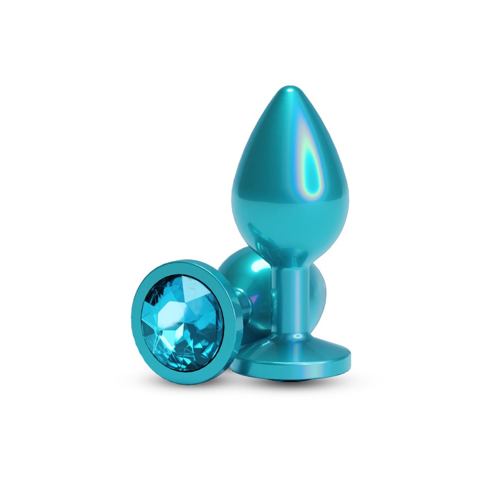 Анальна пробка NS Novelties Rear Assets - Iridescent Teal - Medium - Teal - зображення 1