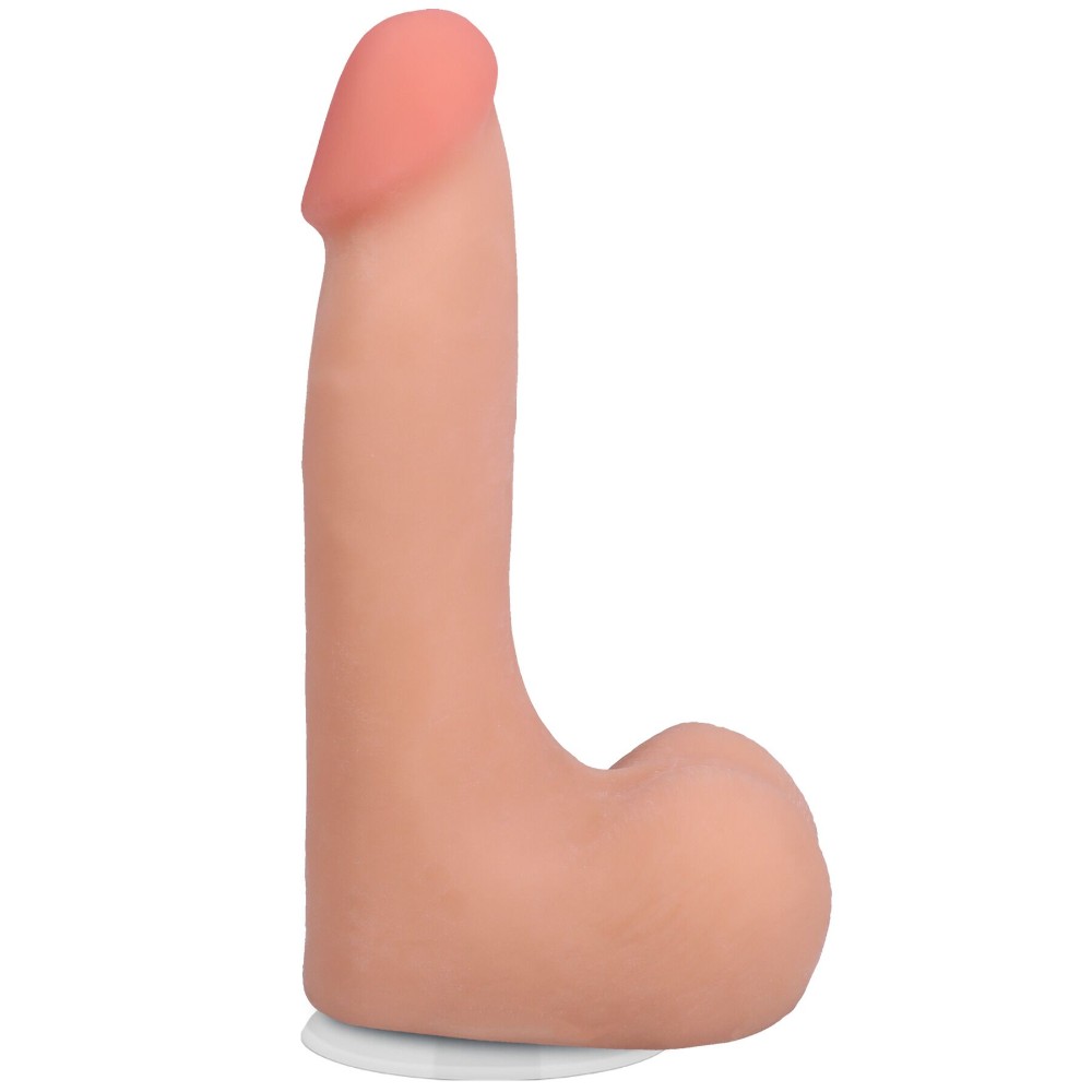 Фалоімітатор Doc Johnson The Realistic Cock ULTRASKYN - 7 Inch with Balls Vanilla - зображення 1