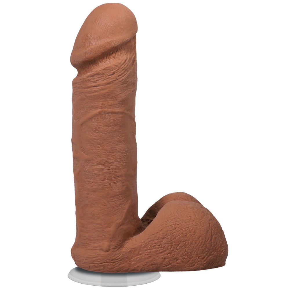 Фалоімітатор Doc Johnson The Realistic Cock ULTRASKYN - 6 Inch with Balls Caramel - зображення 1